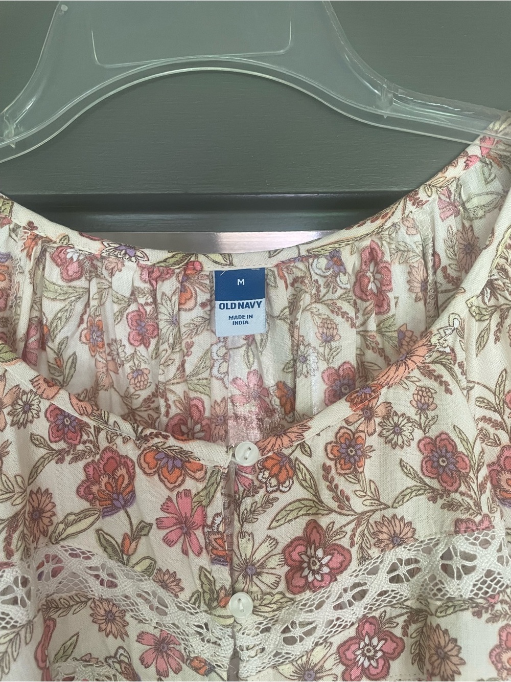 Old Navy Boho Long-Sleeve Peasant Top - Picture 2 of 7